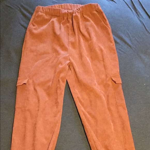 burnt orange cargo pants